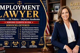draft and review employment contracts, HR policies, and employee handbooks