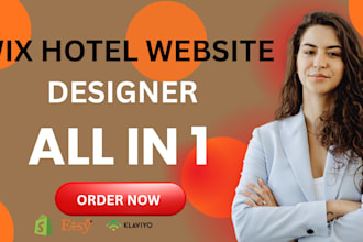 design a luxury hotel, resort, airbnb or vacation rental website in wix