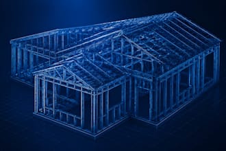 design cfs cold formed steel framing in framecad with shop drawings and 3d model
