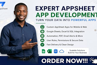 be google appsheet expert, build custom mobile, web apps using appsheet