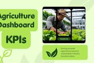 create professional agriculture KPI dashboards and reports