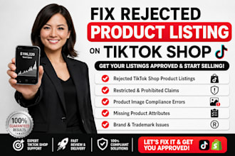 fix rejected listing, tiktok shop rejected listing, tiktok shop product listing