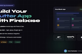build a flutter mobile app with firebase for android