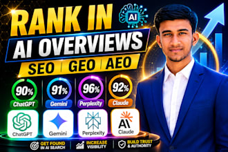 increase geo seo aeo to build ai visibility score to rank website