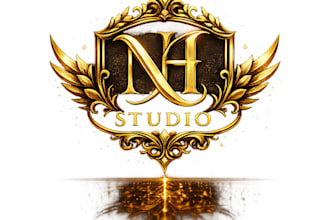 design luxury 3d gold,logo for brand