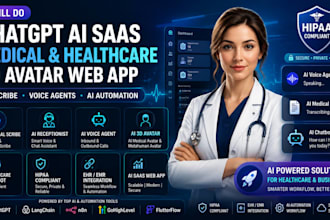 do chatgpt ai saas medical healthcare 3d avatar webapp, ai scribe voice agent