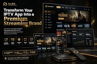rebrand iptv app for android and smart tv with admin panel and custom branding