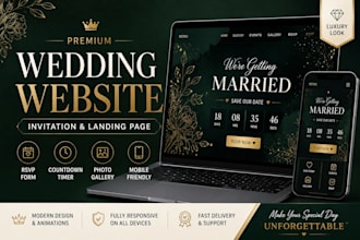 create a responsive wedding invitation website