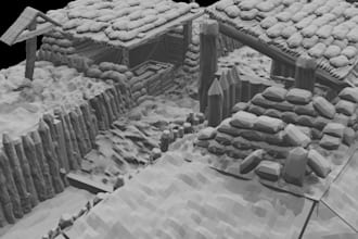 make you a piece of terrain for wargaming or as an asset