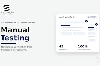do manual qa testing of your web and mobile application