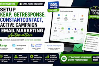 setup keap getresponse constantcontact activecampaign email marketing automation