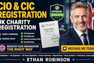 cio registration, UK charity registration, charity commission, nonprofit, cic
