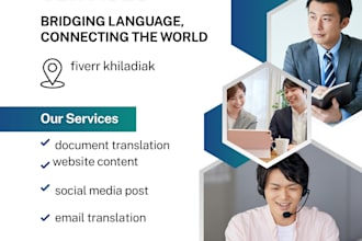 translate english to hindi and gujarati professionally