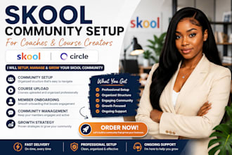 setup and manage your skool community for coaches and course creators