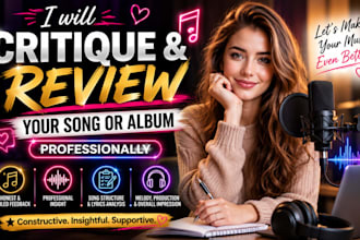 critique and review your song or album professionally