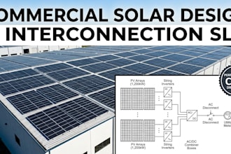 create solar interconnection drawing and rooftop solar layout, solar sld design