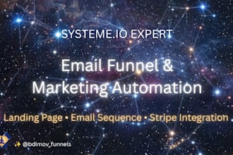 build your email funnel and marketing automation on systeme io