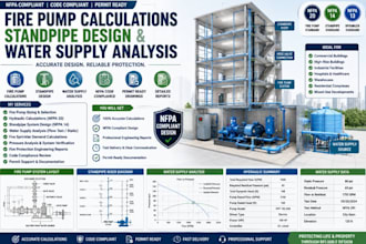 perform fire pump calculations standpipe design and water supply analysis