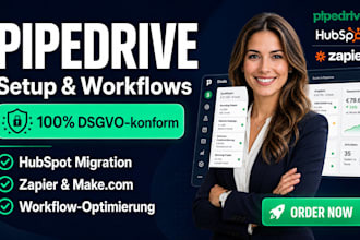 setup dsgvo compliant pipedrive CRM automation and hubspot migration