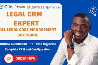 automate legal CRM in clio lawmatics filevine mycase rocket matter