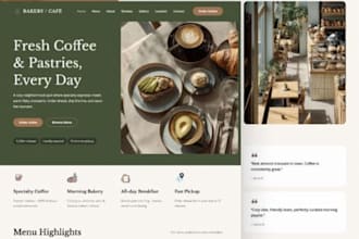 build squarespace coffee shop website cafe  drink product website