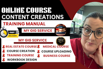 do online course content, elearning course creation course curriculum skincare
