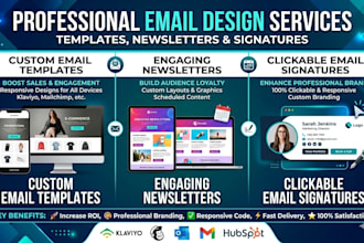 design email template, newsletter and email signature