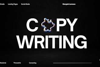 write persuasive copywriting for ads, landing pages, emails and social me