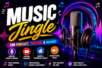 create a music jingle for your podcast, youtube or brand