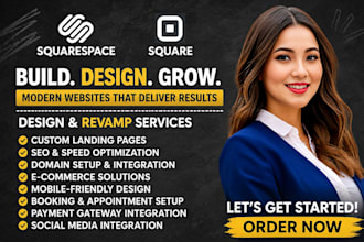 build a modern squarespace website and squarespace online store