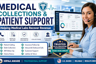 provide medical billing, ar follow up, patient collections and customer support