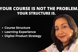 help you structure and organize your digital course