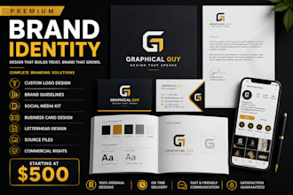 create professional and unique brand identity