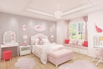 do interior design of kids room, teenagers room, nursery, play room