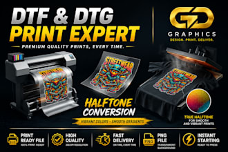 dtf dtg halftone png print ready color separation high quality sharpen image