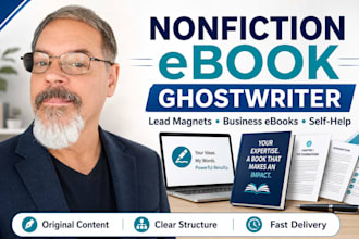 ghostwrite your nonfiction ebook or lead magnet