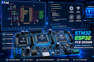 do stm32, esp32, microcontroller embedded systems, kicad, arm cortex mcu design