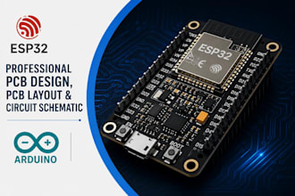 do esp32 pcb design, esp8266 iot pcb layout and gerber files for startups makers
