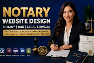 notarize legal certificate document build notary website landing page usps 1583