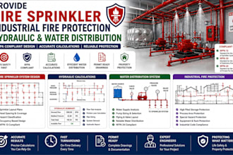 provide fire sprinkler industrial fire protection hadraulic water distribution