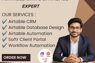 build your airtable CRM database and softr portal