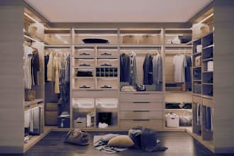 design 3d walk in closet, dressing room, master closet, wardrobe closet design