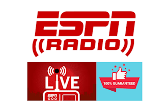 do viral promotion and professionally play your song on espn radio station