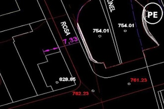licensed professional land surveyor for topographic maps with pe stamp