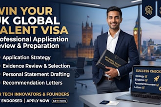 help you prepare a winning UK global talent visa application