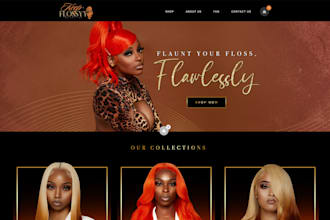 build hair extension shopify store beauty website wix hair extension website