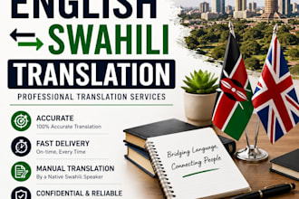 translate english to swahili manually and accurately