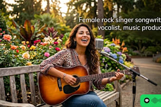 sing female rock singer female singer songwriter, vocalist, music producer