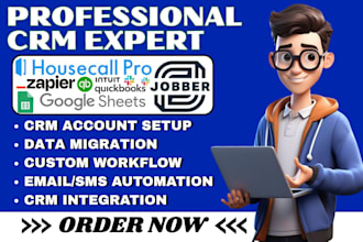integrate housecall pro zapier google sheet quickbook jobber calendar automation