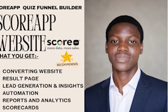 build professional scoreapp quiz funnel for lead gen